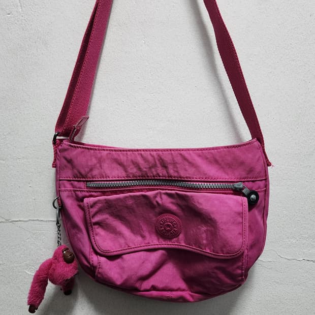 키플링 Y2K 핑크색 크로스백 가방 