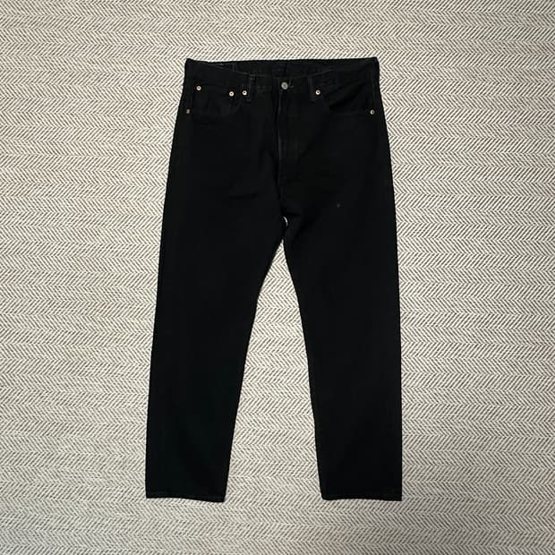 LEVI'S 501 black denim pants