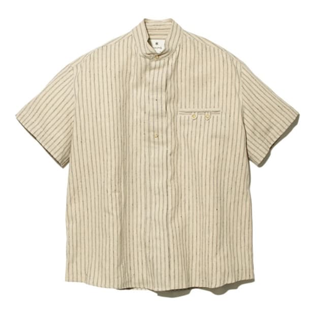 [XL] 스노우피크 재팬 린넨 스트라이프 셔츠