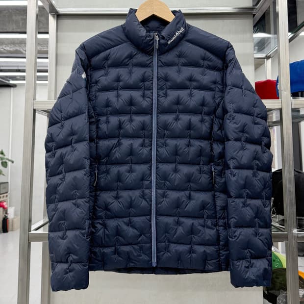 몽벨 라이트 웨이트 구스다운 경량패딩 자켓 네이비