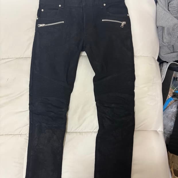 balmain 발망 코팅 바이커진 32