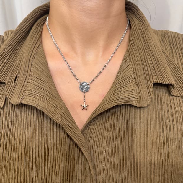 Musta Coin Starbound 925Silver Necklace