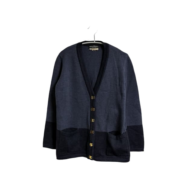 살바토레 페레가모 울 니트 가디건