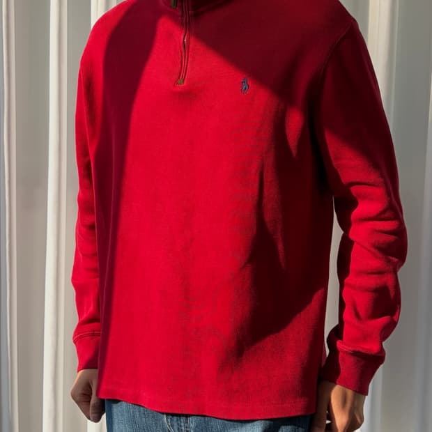 [M]폴로 랄프로렌 쿼터집 풀오버 스웻 셔츠