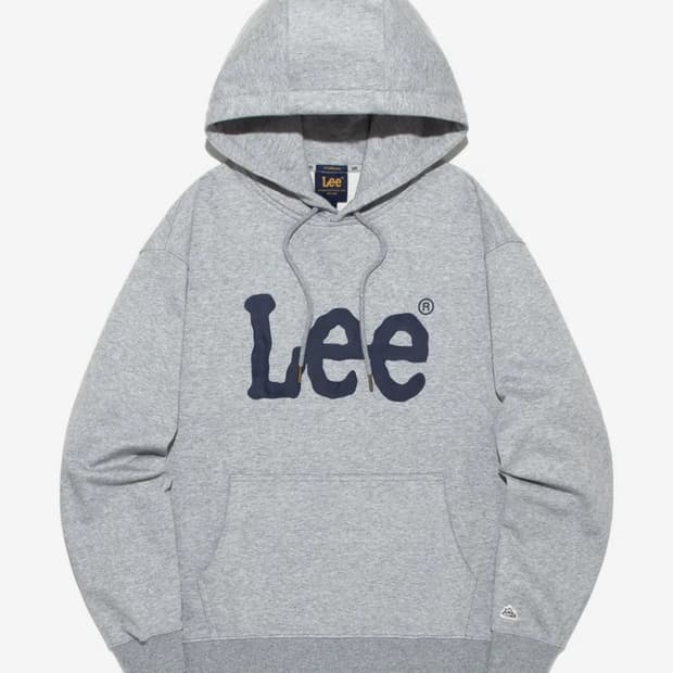 리 빅 트위치 로고 후드 그레이S