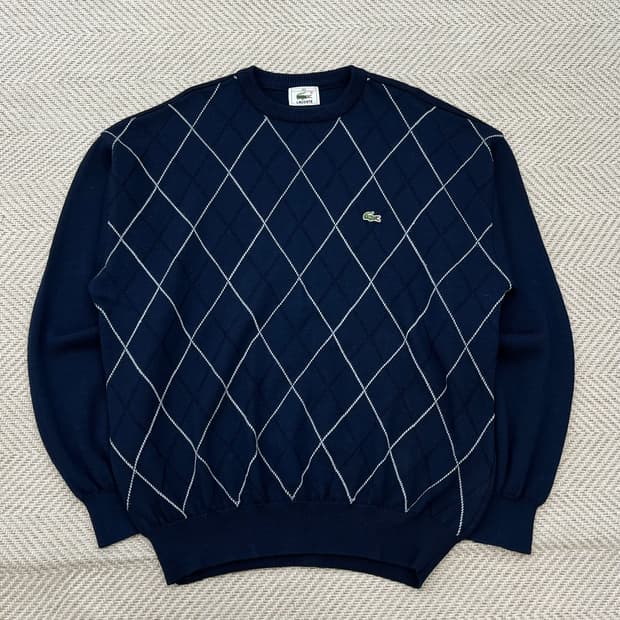 라코스테 아가일 니트 r3055