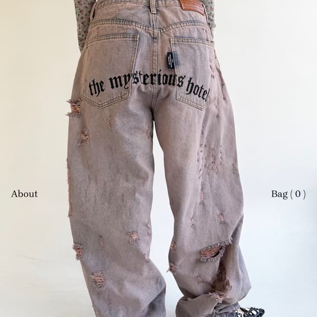 미스테리어스호텔 리얼 데미지 데님