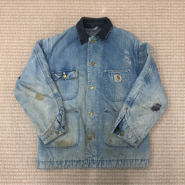 칼하트 빈티지 데님 초어 자켓