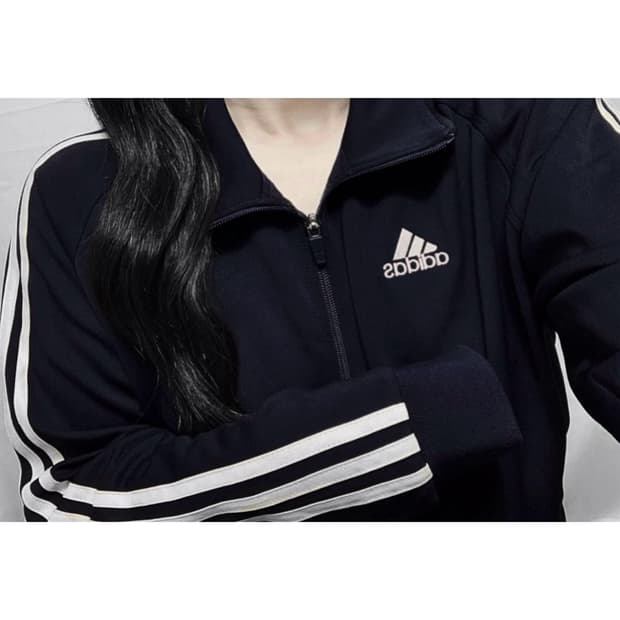 아디다스 진네이비 데일리 져지 집업 트랙탑