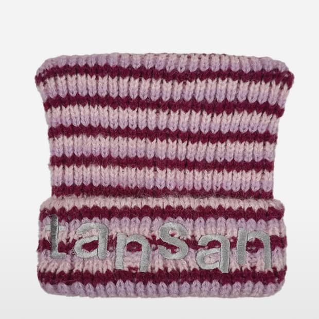 탄산마그네슘 로고 캣 비니 pink