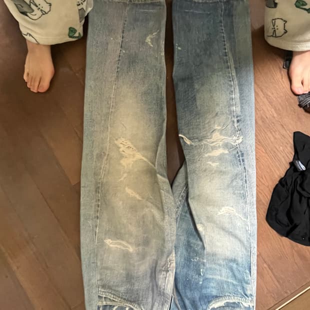 아워레가시 디지털 프린트 써드컷 데님 31사이즈