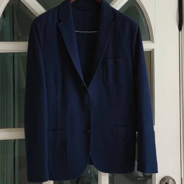 Altea 다크네이비 코튼 자켓