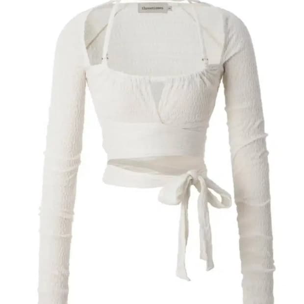 쓰리타임즈 D ring 홀터 탑