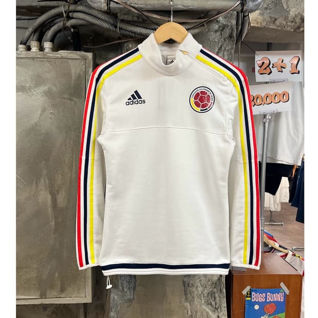 아디다스 콜롬비아 국대 트레이닝 탑 화이트 95 #csz4124