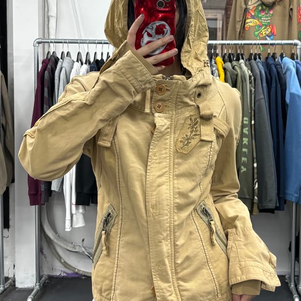 마리떼 프랑소와 저버 베이지 코튼 자켓