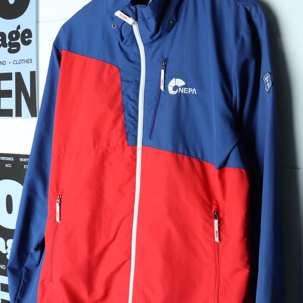 (L-XL) 네파 집업 바람막이 점퍼자켓 등산 레드 블루-H31272