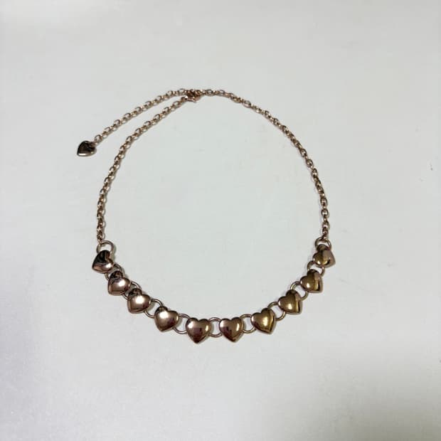 필그림 하트 로즈골드 목걸이