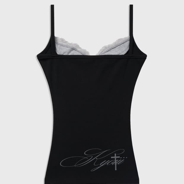 쿄이 KY02-LACE SLEEVELESS 블랙