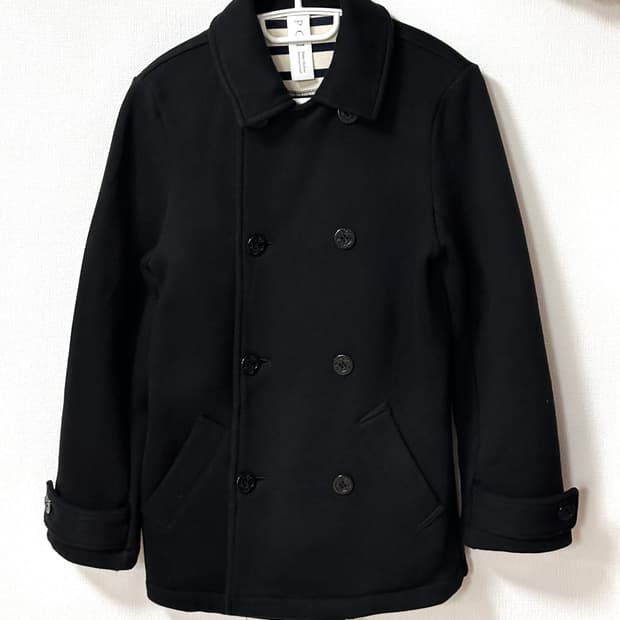 더블버튼 하프 코트