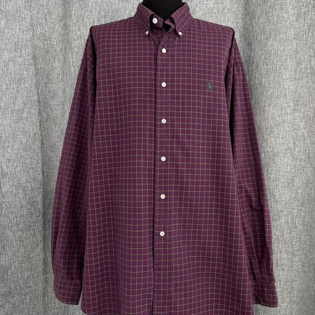 폴로 랄프 로렌 체크 셔츠/#3454