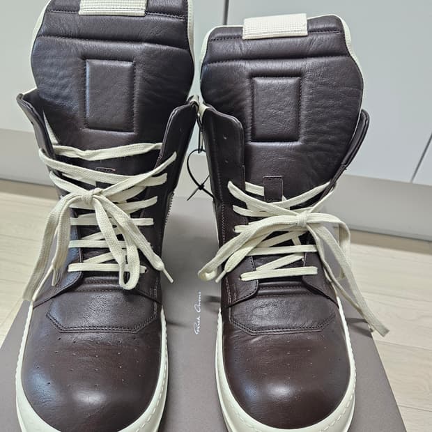릭오웬스 25ss 지오바스켓 다크브라운 45