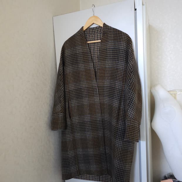 베네통 양면 울코트