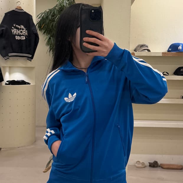 아디다스 파이어버드 블루 트랙탑 져지 U129