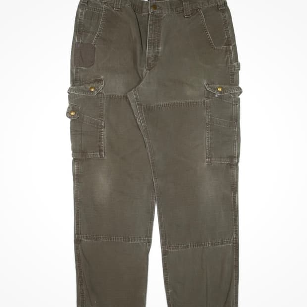 칼하트 카펜터 더블니 워크 팬츠 카키 38x32