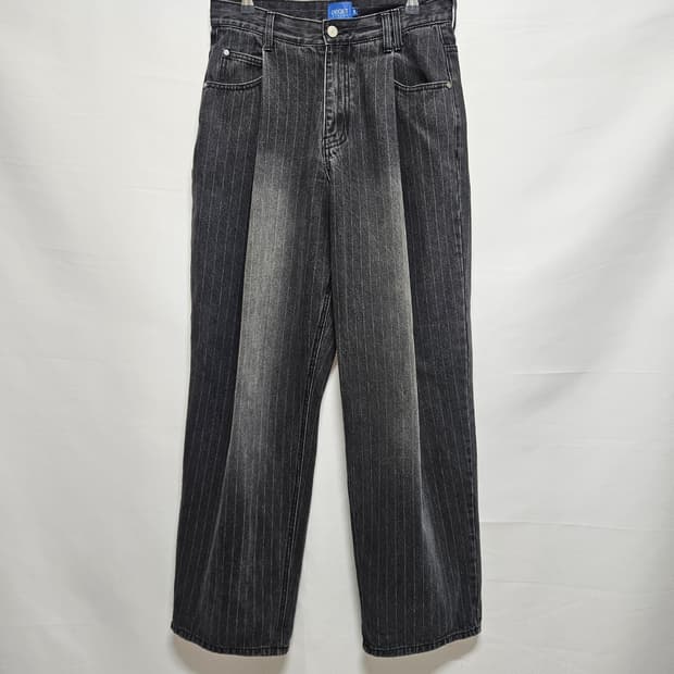 데케트 decet 스트라이프 와이드 데님팬츠 28