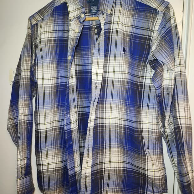 폴로 랄프로렌 체크 셔츠 남방 여성L(S정도)