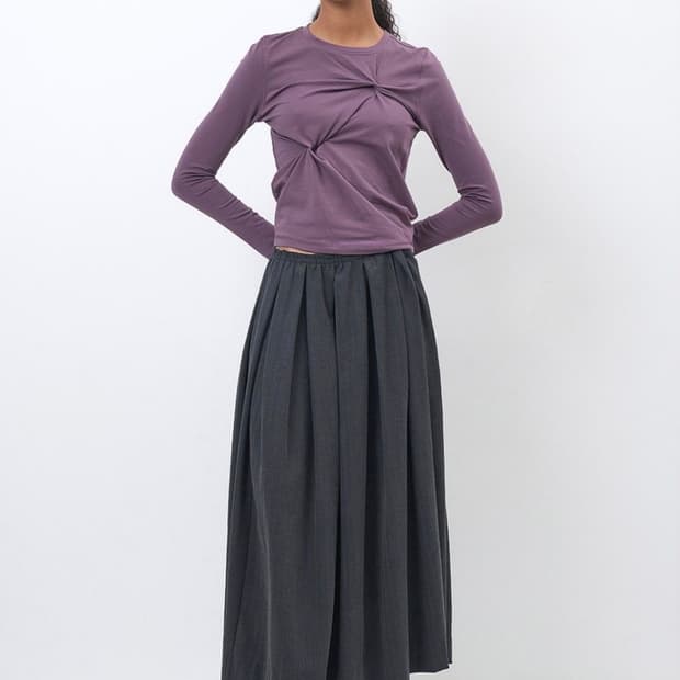 파르티멘토우먼 LONG SLEEVE TEE_VIOLET