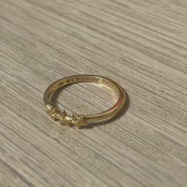 크롬하츠 22k 쓰리스타 링 US 8호(17-18호)