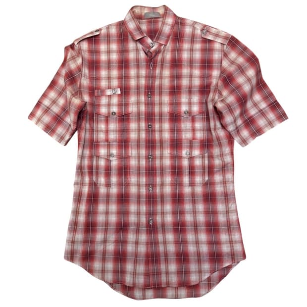 SS06 Hedi Dior Military Plaid shirts