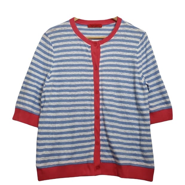 막스앤코 스트라이프 가디건 & 캐미솔 세트 