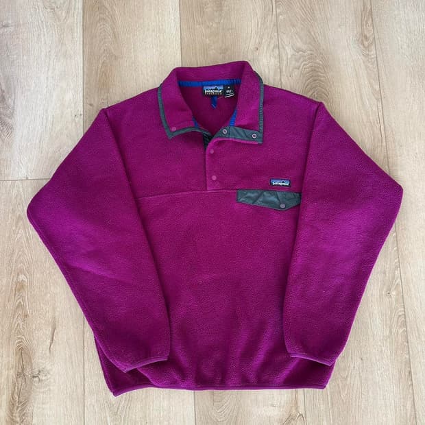 13FW 파타고니아 클래식 신칠라 스냅-티 플리스 풀오버 퍼플