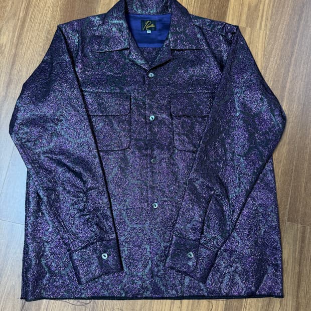 니들스 자카드 셔츠 