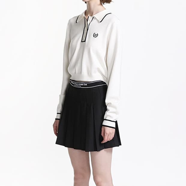  배드블러드 크롭니트 프리사이즈