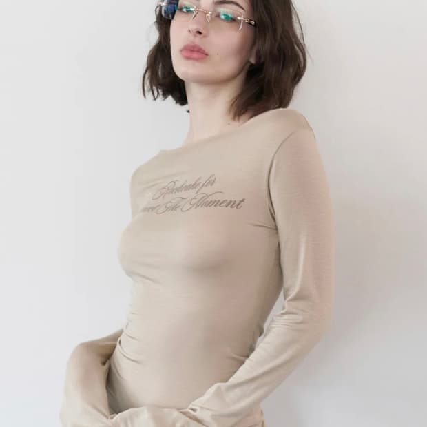 락케이크 메쉬 탑(베이지)