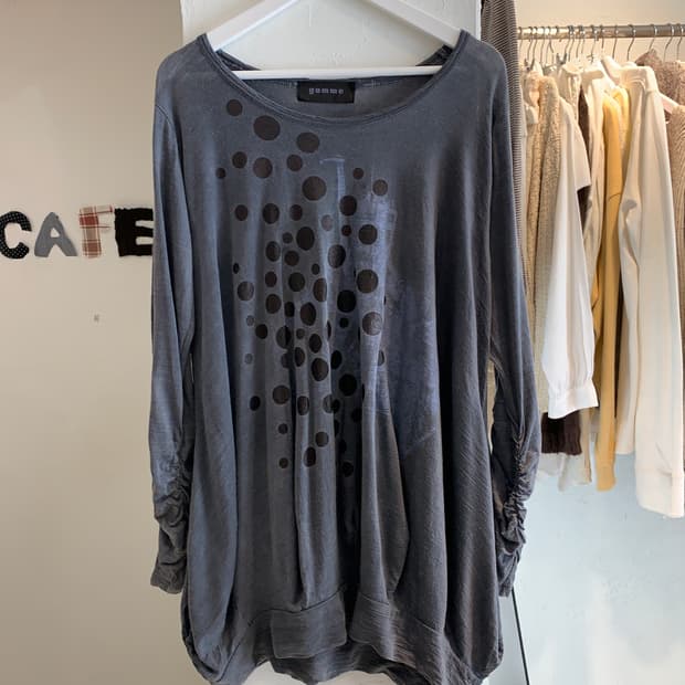 Gomme dot shirring onepiece