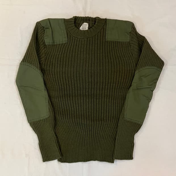 OG 80s 미 해병대 코만도 컴뱃 울 스웨터 올리브