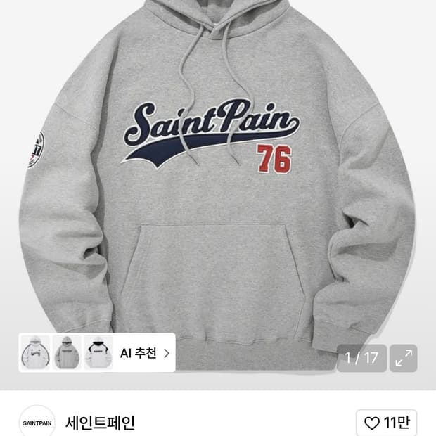 세인트페인 후드티