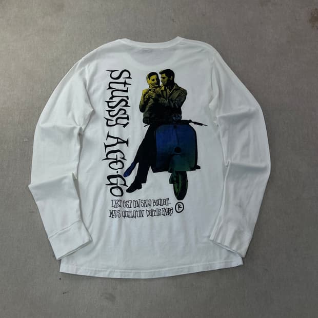 100 스투시 A-GO-GO 롱슬리브 티셔츠 