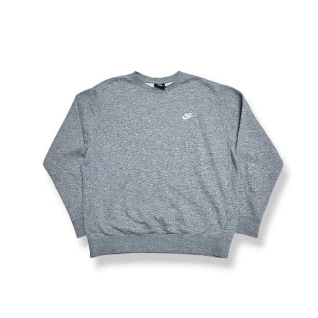 Nike 나이키 그레이 자수 로고 맨투맨