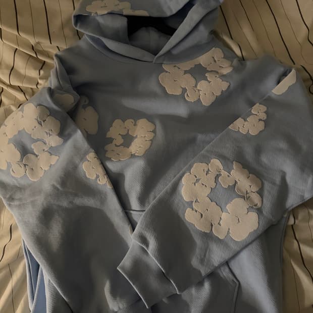 데님티어스 파우더블루 후드티 L사이즈