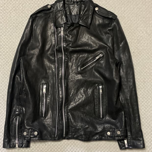 [52] 웨스턴 무드 이테리 램스킨 양가죽 레더 자켓