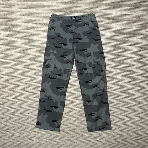 STUSSY old vintage camo cargo pants