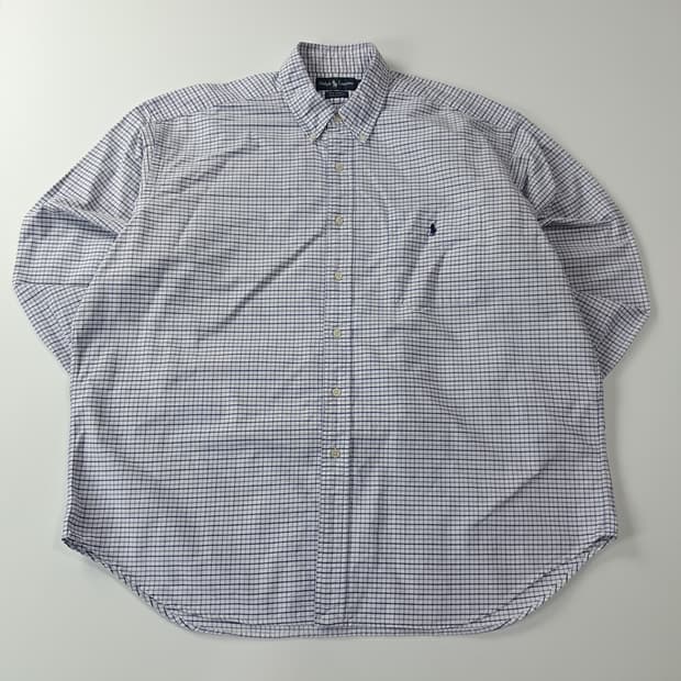 CA370 XL 폴로 빅사이즈 빅셔츠 90s 마이크로체크 셔츠 남방