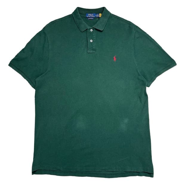 POLO RALPH LAUREN 커스텀핏 pk 반팔티 그린 XL