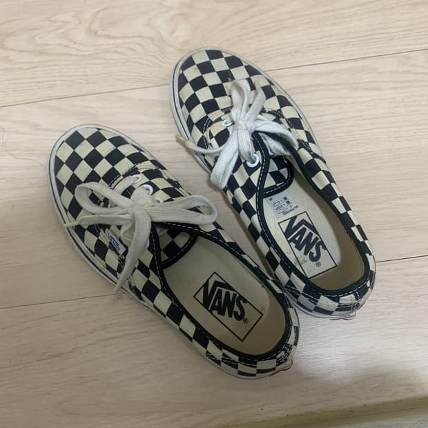 반스 체커보드 운동화 225