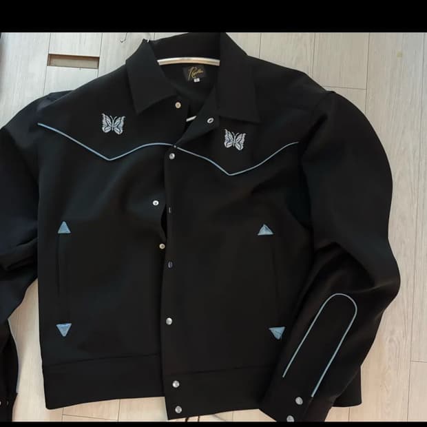 니들스 파이핑 카우보이 자켓 블랙 L